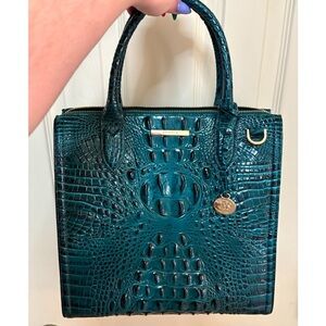 Brahmin Caroline (Lrg) Juniper Melbourne Satchel—EUC**Perfect Eye Placement**